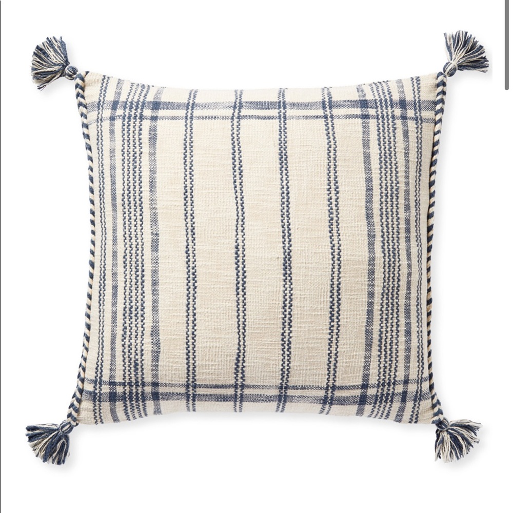 Serena & Lily Ridge Stripe Pillow Cover NWT